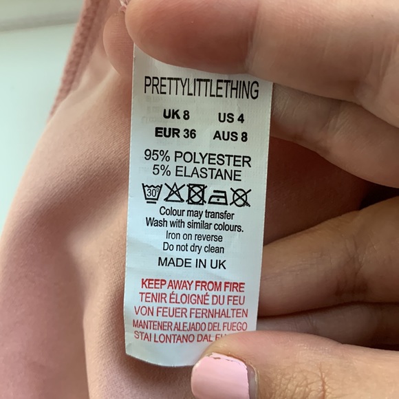 PrettyLittleThing | NEW Blush Bardot Bodycon Mini Dress - Picture 3 of 6